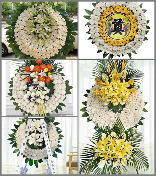 广东肇庆市封开县长安镇东山村花圈速递